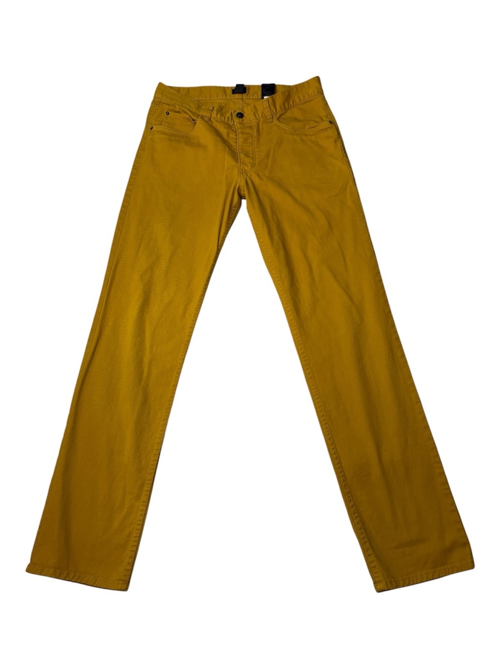 H&M Pants, Mustard Yellow Slim Straight, W32, 32x32, Maize, Unisex, Size 14